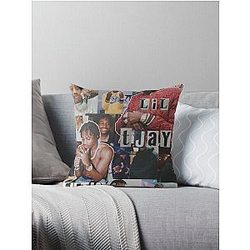 Lil Tjay Collage Throw Pillow