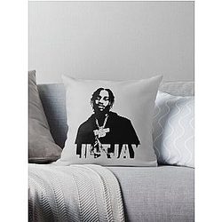  Lil Tjay rapper designs  Throw Pillow