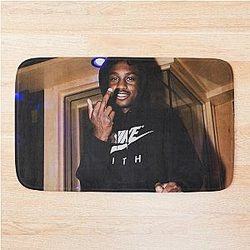Lil Tjay Middle Finger Bath Mat