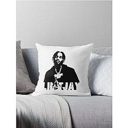 Lil Tjay rapper designs  Throw Pillow