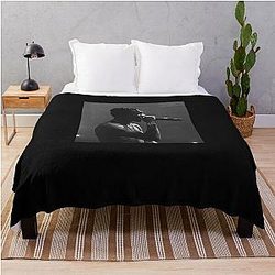 Lil Tjay Black White Classic Throw Blanket
