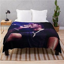 Lil Tjay Poster Throw Blanket
