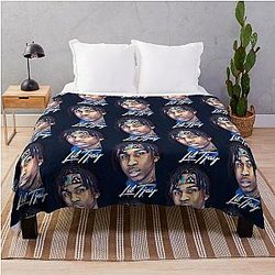 Animal Rapper Lil Tjay Hiphop Gift For Christmas Throw Blanket