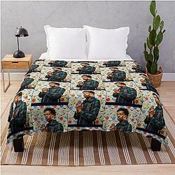 Day Gift for Rapper Lil Tjay Hiphop Gifts Music Fans Throw Blanket