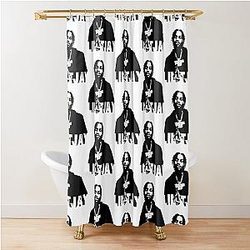Lil Tjay rapper designs  Shower Curtain