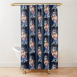 Animal Rapper Lil Tjay Hiphop Gift For Christmas Shower Curtain