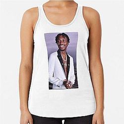 style lil tjay Racerback Tank Top