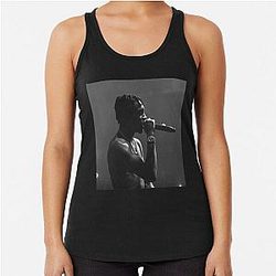 Lil Tjay Black White Classic Racerback Tank Top