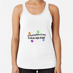 Lil Tjay Funny Lyrics  Racerback Tank Top