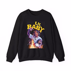 Fire In His Concert DTNK1704 Lil Tjay Sweatshirts