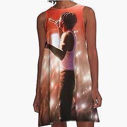 Lil Tjay Poster A-Line Dress