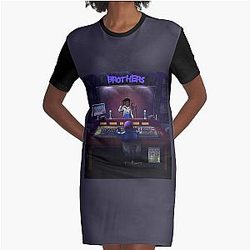 Mens Best lil tjay Rap Mens Best Brothers Artwork Graphic T-Shirt Dress