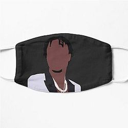 lil tjay silhouette Flat Mask