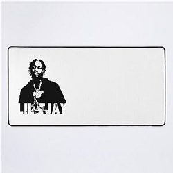 Lil Tjay rapper designs  Desk Mat