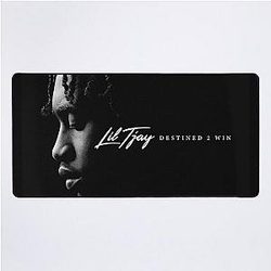 Lil Tjay - Black And White Desk Mat