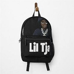 Lil Tjay Cartoon Hoodie Backpack