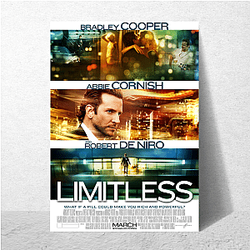 Limitless's plot involves a powerful brain drug Limitless Posters