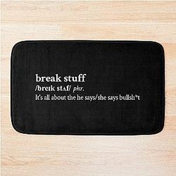 Limp Bizkit Aesthetic Lyrics Rock Black Bath Mat