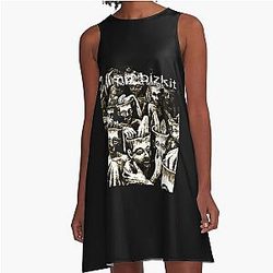 Amazing Limp Bizkit is an American Rap Rock A-Line Dress