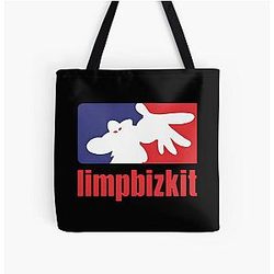 Black Cat, Limp Bizkit All Over Print Tote Bag