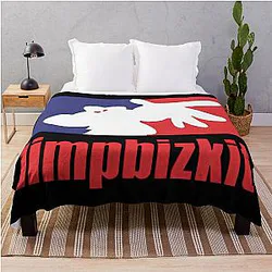 Black Cat Limp Bizkit Throw Blanket