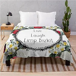 Live Laugh Limp Bizkit Throw Blanket