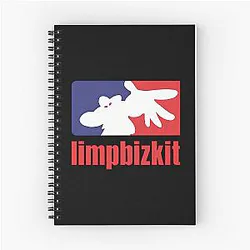 Black Cat Limp Bizkit Spiral Notebook