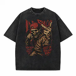 Limp Bizkit Retro Custom HTCT0508 Limp Bizkit Washed T-Shirt Limp Bizkit T-Shirts