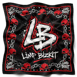 [Exclusive Release] The Iconic Red Cap & Nu-Metal Nuance Limp Bizkit Bandana - 43.3X43.3 inch Limp Bizkit Accessories