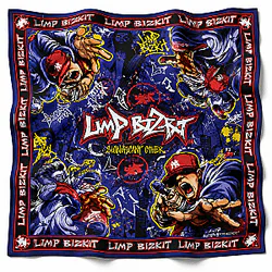 [Exclusive Release] Significant Other - Retro Comic Limp Bizkit Bandana - 43.3X43.3 inch Limp Bizkit Accessories
