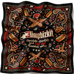 [Exclusive Release] Chocolate Starfish & Hot Dog Flavored Water Limp Bizkit Bandana - 43.3X43.3 inch Limp Bizkit Accessories