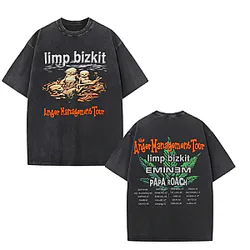 Washed Vintage Rock Band Anger Children LA2609 Limp Bizkit T-Shirts