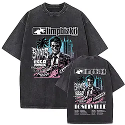 Washed Vintage Loservilla Rock Band LA2609 Limp Bizkit T-Shirts
