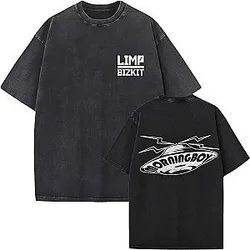 Washed Morningboy LA2609 Limp Bizkit T-Shirts
