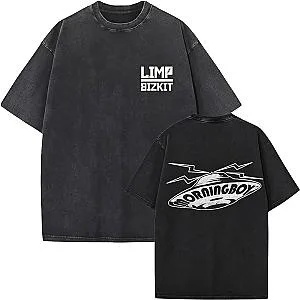 Washed Morningboy LA2609 Limp Bizkit T-Shirts