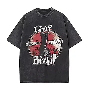 Washed Vintage Rock Band LA2609 Limp Bizkit T-Shirts