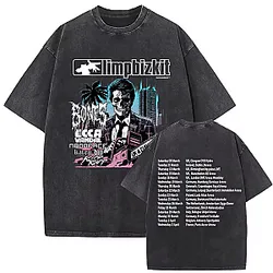 Vintage Rock Band Black Member  Limp Bizkit T-Shirts
