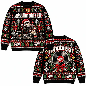 DJ Turntable & Vinyl Record Christmas LA1510 Limp Bizkit Sweatshirts