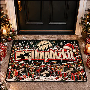 Band Concert & Santa Skulls Christmas LA1610 Limp Bizkit Doormats