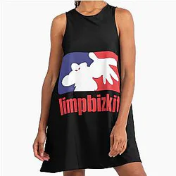 Black Cat Limp Bizkit A-Line Dress