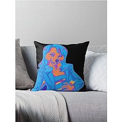 Lindsay Lohan Furry NFT Fursona the Lindsay Lohan Furry Tweet Throw Pillow
