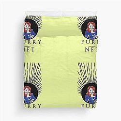 Fursona Lindsay Lohan Furry NFT Duvet Cover