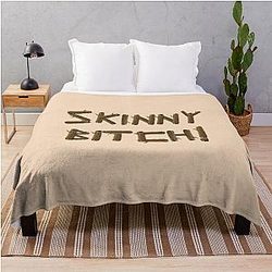 Skinny Bitch Lindsay Lohan Throw Blanket