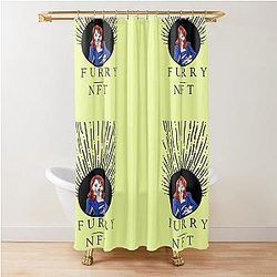 Fursona Lindsay Lohan Furry NFT Lindsay Lohan Furry Shower Curtain