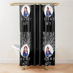 Fursona Lindsay Lohan Furry NFT The Lindsay Lohan Furry Shower Curtain