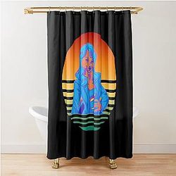 Lindsay Lohan's Furry NFT Fursona the Lindsay Lohan Furry Tweet Shower Curtain