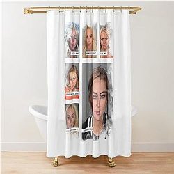 Lindsay Lohan Mugshot Shower Curtain
