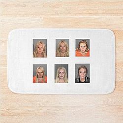 Lindsay Lohan Mugshot Bath Mat