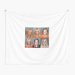 Lindsay Lohan Mugshot Tapestry