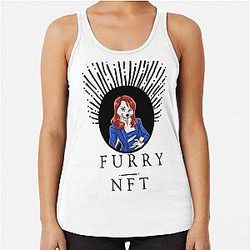Lindsay Lohan Furry NFT Racerback Tank Top
